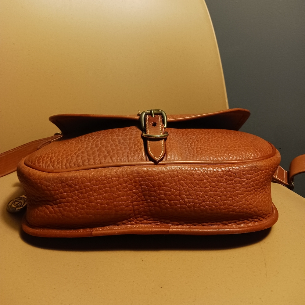 Vintage DOONEY & BOURKE Elegant Brown Leather Crossbody Bag - Picture 11 of 16